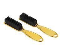 Asyduey Dissolvenza Pettine per Pulizia Barbiere Pelle Dissolvenza Forma di Testa di Olio Vintage per Pulizia Intaglio 2PC