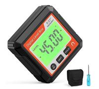 Asyduey Elettronica Digitale Inclinometro Magnetico A 90° Goniometro Precision Level Box Red