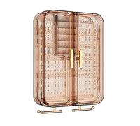 Asyduey Espositore Porta Orecchini, Trasparente da Appendere, Punzonatura, Organizer per Gioielli A