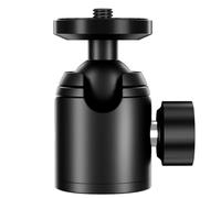 Asyduey K-18 1/4 Thread Mini Treppiede Sferico Testata per Estensione della Fotocamera con Una Girevole A 360 Gradi per Selfie Flash e Cellulare