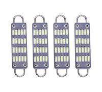 Asyduey Lampadina 44mm Bright White Festoon LED Bulb, 20 SMD Rigide Loop 1.73 Pollici Interior Dome Map LED Lights 561 562 567 564, Confezione da 4