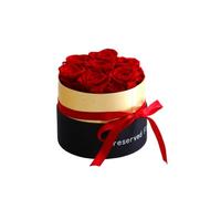 Asyduey Livello Romantico A Rosa in Scatola Regali Moglie Set Regalo di Fiori Conservati con Rose Vere Decorazioni per la Casa Matrimonio di San -Un Durevole