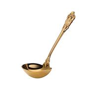 Asyduey Mestolo da Minestra nel Acciaio Inossidabile 304 Utensili da Cucina Accessori da Cucina da Tavola Dorate Cucchiaio da Zuppa Placcato