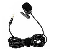 Asyduey Microfono A Lavalier Stereo con Audio Mini Mic 3,5 mm per Interfono Professionale
