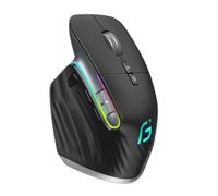 Asyduey Mouse Wireless Mouse Bluetooth 5.0 Mouse Ottico Portatile Wireless 2.4G Mouse Ergonomico per Computer Destro Nero