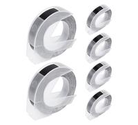 Asyduey Nastro per Etichette da 6 Pezzi Compatibile con Nastro per Etichette un Rilievo per Etichettatrice 1880 E-101 9 Mm X 3 Metri