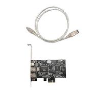 Asyduey PCI Express x1 PCI-E Scheda Controller IEEE1394 FireWire 1394a 3 Porta per Desktop