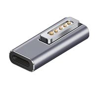 Asyduey per Notebook Type-C Adattatore per Laptop da Femmina un Magnetico con Indicatore Pd Trick Adapter per Magsafe2