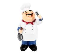 Asyduey Retro Chef Modello Ornamenti Mestieri nel Resina Mini Chef Figurine Cucina di Casa Ristorante Bar caffè Decor-A