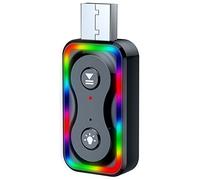 Asyduey Ricevitore Altoparlante per Aux Jack da 3,5 Mm per Auto Bluetooth 5.3 5.0 4.2 4.0 Ricevitore Trasmettitore Ricevitore Altoparlante (Q1)