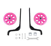 Asyduey Ruote da Allenamento per Bici per Bambini Stabilizzatore Regolabile per Bicicletta, Adatto per Bici per Bambini da 12 14 16 18 20 Pollici-Rosa