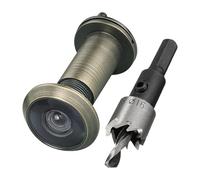 Asyduey Sbirciatore In Massiccio A 220 Gradi per Porta con Punta da Trapano da 16 Mm, Sguardo per Porta da 0,63 Pollici con Privacy, Facile da Utilizzare.