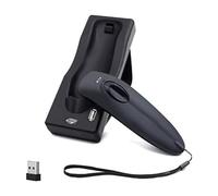 Asyduey Scanner per Codici A Barre Wireless Bluetooth Lettore di Codici A Barre USB Portatile con Base di Ricarica con Avviso di Vibrazione Durevole Facile da Usare