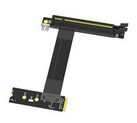 Asyduey Scheda Adattatore Riser Scheda Grafica M.2 NGFF Key M A PCIe 16x, di Prolunga da Nvme A PCI-Express 16X (Direzione Sinistra)