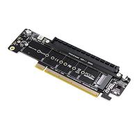 Asyduey Scheda Divisa PCIE4.0 PCIE4.0 da X16 Un X8+X4+X4 Scheda di Espansione Nvme PCIe4.0 2 Porte di Ingresso NVME Scheda Riser di Espansione