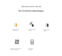 Asyduey Sensore di Movimento LED Luce USB Nightlights Lampada un Pagamento per Cucina Camera da Letto Scale Corridoio Guardaroba