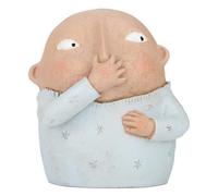 Asyduey Statua del Bagno con Il Naso Che Tiene Il Naso Scultura Strana Statuetta Volgare Ornamento in Resina per La Toilette