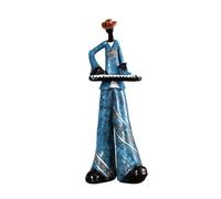 Asyduey Statuine di Suonatori di Band Jazz Figura di Musicista Vintage Statue in Resina Ornamento da Tavolo Scultura retrò Decorazioni per Interni B