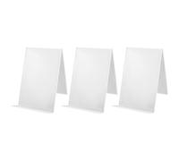 Asyduey Supporto per Libri nel Acrilico 3 Pezzi, Espositore nel Acrilico Trasparente, Supporto Trasparente per La Visualizzazione di Immagini, Gioielli, Espositore per Orologi 100x115x130mm