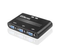 Asyduey Switcher VGA 2 in 1 Uscita Splitter Switch Convertitore Video Adattatore Display Video HD per Proiettore Display PC TV Laptop Durevole