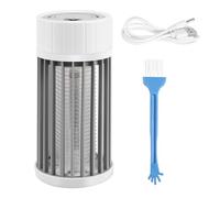 Asyduey Trappola per Insetti e Insetti per Insetti e Lanterne da A LED, USB/Ricarica Solare, Trappole per Insetti Grigio