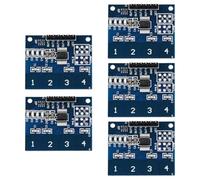 Asyduey TTP224 Modulo Interruttore Tattile Capacitivo A 4 Canali IC di Induzione A 4 Modulo Integrato Indicatore di Stato Livello da 2,4 V A 5,5 V