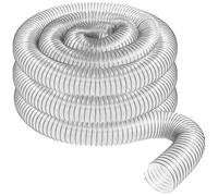 Asyduey Tubo per Raccolta Polveri PVC Trasparente con Diametro Esterno 2 Pollici e 50 Mm, da Utilizzare con Collettori di Polveri con Porte 2 Pollici.Ideale per Gli Aspirapolvere Negozio