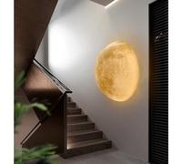 ASYHONG Lampada a Parete a Mezza Luna a LED LED con Temperatura di Colore Regolabile da 11,81 Pollici di Applique a Parete per la Camera da Letto e l'illuminazione del Soggiorno KeYJ