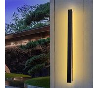 ASYHONG Luci da Parete da Giardino per Esterni LED IP65 Patio Impermeabile Sconce in Alluminio Nero Verso l'Alto Giù per Le Porte della Luce della Luce del corridoio Caldo Luce Calda 3000k 150 cm 86W
