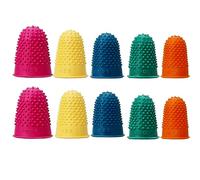 ASYKNM 10 pezzi Dito di Gomma Protezione, Proteggi Dita Mano, Gomma per le Dita Dito Custodie Proteggi Ditali in Gomma Impugnature Gomma Punta delle Dita in Silicone Polpastrelli in Gomma