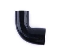 ASYXPCRH Raccordo a gomito a 90 gradi ID da 60 mm a 80 mm, in silicone, ad alta temperatura, rinforzo in poliestere a 4 strati, parete da 5,4 mm, lunghezza gamba unilaterale, nero (60 mm-80 mm)