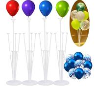 Aszaui 4 Pezzi Supporto per Palloncini,Porta Palloncini Supporto,Riutilizzabili Stecche per Palloncini,Trasparente Palloncini Sticks Supporti per Palloncini Plastica per Matrimonio,Party