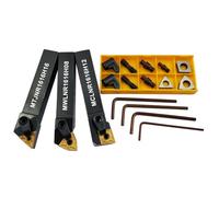 ASZLBYM 5/8" 16PCS per tornitura esterna per tornio CNC MTJNR1616H16+MWLNR1616H08+MCLNR1616H12+TNMG 331,WNMG431,CNMG43 Inserti in metallo duro+ST1603, SW0804, SC1204 + MCT513, MCT617 + HL1814 + MCS625