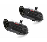 AT.016.L9 COPPIA TERMINALI MIVV SUONO INOX NERO PER SPEED TRIPLE 2016-2018