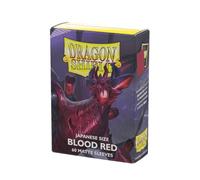 Dragon Shield Maniche opache rosso sangue di alta qualità da collezione, 60 pezz
