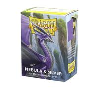 at-15075-100 bustine standard - matte dual sleeves - nebula & silver