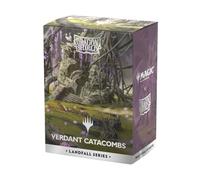 Dragon Shield | Custodie opache Dual Art | 100 CT - Custodie TCG Premium lisce e resistenti | Compatibile con Magic: The Gathering | Serie Landfall - Catacomba verde