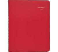 AT-A-GLANCE Agenda mensile 2023, 22,9 x 27,9 cm, grande, 15 mesi, colore alla moda, rosso (7025013)