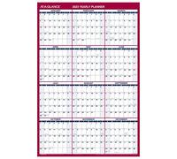 AT-A-GLANCE Calendario 2023 cancellabile, planner da parete cancellabile a secco, 91,4 x 61 cm, grande, verticale/orizzontale, reversibile (PM26P28)