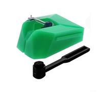 AT-ATN95E - Ago stilo con spazzola per Audio-Technica per giradischi AT-LP120X, parte di ricambio (verde)