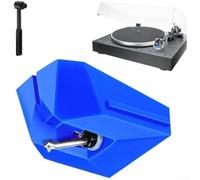 AT-ATN95E - Pennino di ricambio con pennello, compatibile con giradischi Audio-Technica AT-LP120X-USB, cartuccia di ricambio per giradischi (blu)