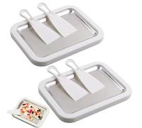 At-Home Rolled Ice Cream Maker Kit, Instant Freeze Plate With 2 Scrapers, Can Be Used To Make Yogurt, Suitable For Parent-Child Activities (C*2pcs)