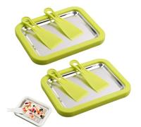 At-Home Rolled Ice Cream Maker Kit, Instant Freeze Plate With 2 Scrapers, Can Be Used To Make Yogurt, Suitable For Parent-Child Activities (A*2pcs)