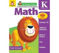 At Home Tutor Math, Grade K (Tascabile) At-Home Tutor: Math