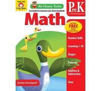 At Home Tutor Math, Grade Prek (Tascabile) At-Home Tutor: Math