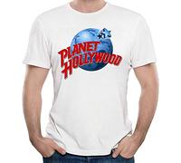 AT Men's Planet Hollywood Short Sleeve T-Shirt, L, White