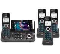 AT&T - Telefono senza fili DECT 6.0 con segreteria, visualizzazione a colori da 5 pollici, accesso diretto a un solo tocco, conferenza, citofono, blocco chiamate intelligente, connessione