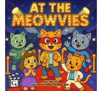 At The Meowvies: Bold and Easy Hollywood Inspired Coloring Book , Fun and Relaxing for all ages