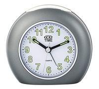 At Time Orologio da Tavolo, Analogico, Plastica, Grigio