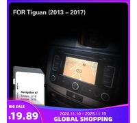 AT V18 Adatto MIB1 per VW Tiguan (2013 - 2017) Navigazione SD Mappa per auto Copertura per scheda GPS Lettonia Gran Bretagna Polonia Spagna Germania